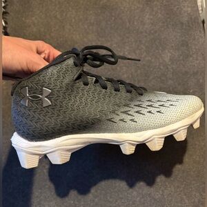 Under Armour Black and White Kids Shoes